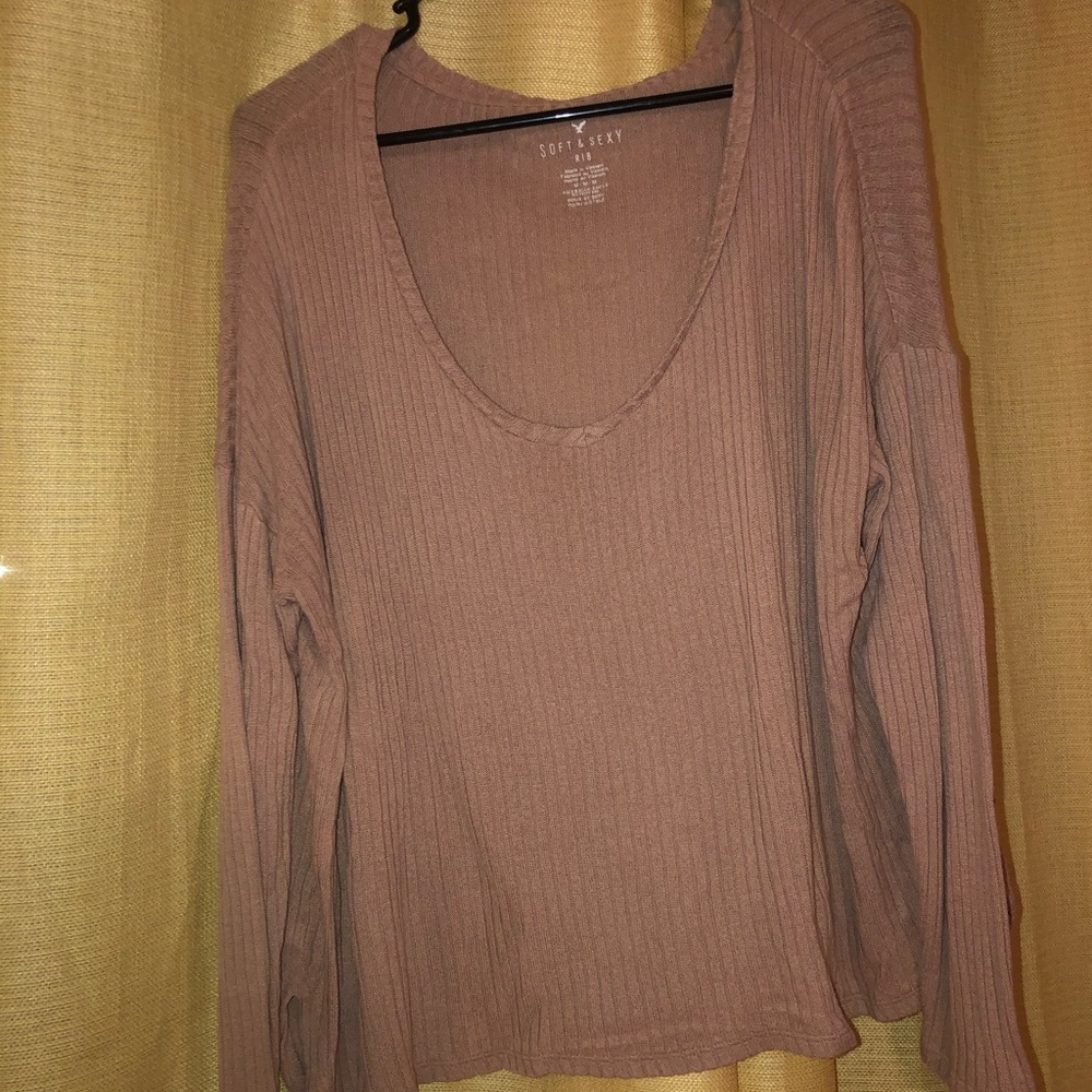 American Eagle Cozy Blush Pink Sweater